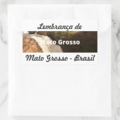 Adesivo lembrança de Mato Grosso 長方形シール (バッグ)