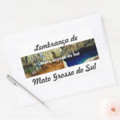 Adesivo lembrança de Mato Grosso do Sul 長方形シール (封筒)