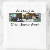 Adesivo lembrança de Minas Gerais 長方形シール (バッグ)