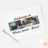 Adesivo lembrança de Minas Gerais 長方形シール (封筒)