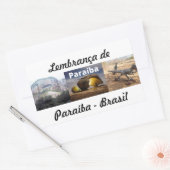 Adesivo lembrança de Paraíba 長方形シール (封筒)