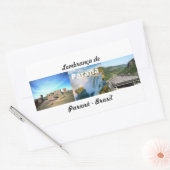 Adesivo lembrança de Paraná Brasil 長方形シール (封筒)