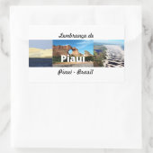 Adesivo lembrança de Piauí - Brasil 長方形シール (バッグ)