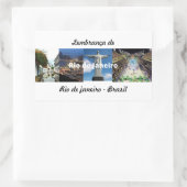 Adesivo lembrança de Rio de Janeiro 長方形シール (バッグ)