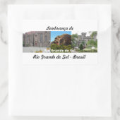 Adesivo lembrança de Rio Grande do Sul - Brasil 長方形シール (バッグ)