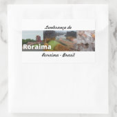 Adesivo lembrança de Roraima Brasil 長方形シール (バッグ)