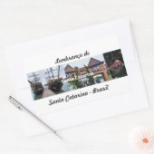 Adesivo lembrança de Santa Catarina Brasil 長方形シール (封筒)