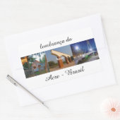 Adesivo lembrança do Acre Brasil 長方形シール (封筒)