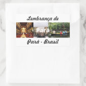 Adesivo lembrança do Pará 長方形シール (バッグ)