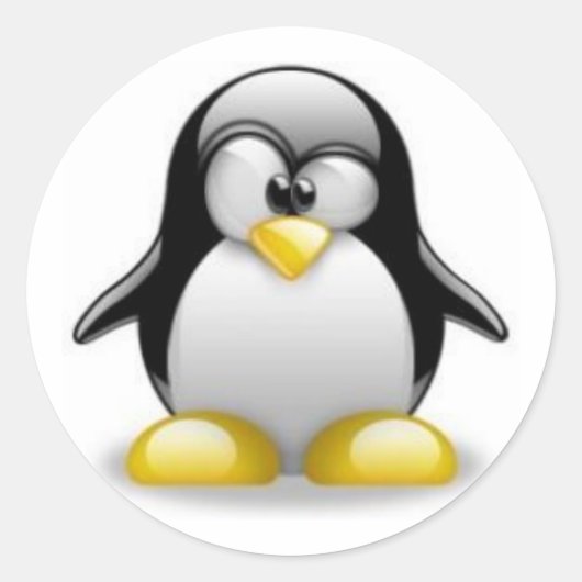 Adesivo Linux ラウンドシール (正面)