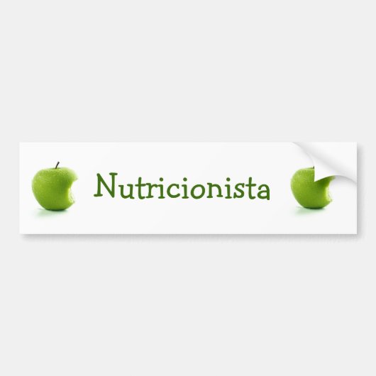 Adesivo Maçã Verde Nutricionista バンパーステッカー (正面)
