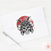 Adesivo Máscara Oni / Oni Mask Sticker ラウンドシール (封筒)