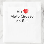 Adesivo Mato Grosso do Sul Brasil 長方形シール (バッグ)