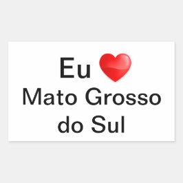 Adesivo Mato Grosso do Sul Brasil 長方形シール