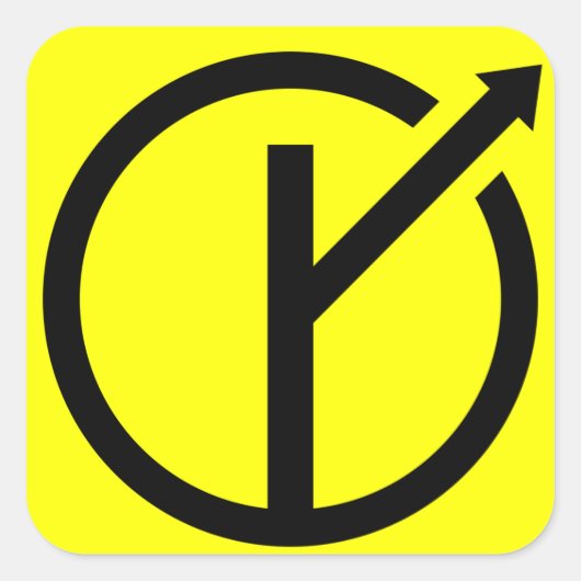 Adesivo MGTOW - Homem que segue o próprio caminho スクエアシール (正面)