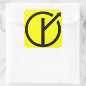 Adesivo MGTOW - Homem que segue o próprio caminho スクエアシール (バッグ)