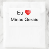 Adesivo Minas Gerais Brasil 長方形シール (バッグ)
