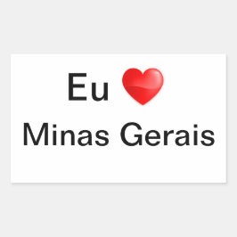 Adesivo Minas Gerais Brasil 長方形シール