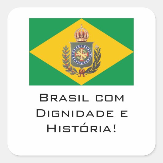 Adesivo Monarquia Dignidade. スクエアシール (正面)