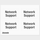Adesivo network Support 長方形シール (シート)