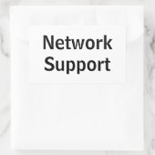 Adesivo network Support 長方形シール (バッグ)