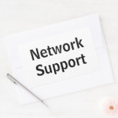 Adesivo network Support 長方形シール (封筒)