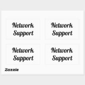 Adesivo network support 長方形シール (シート)