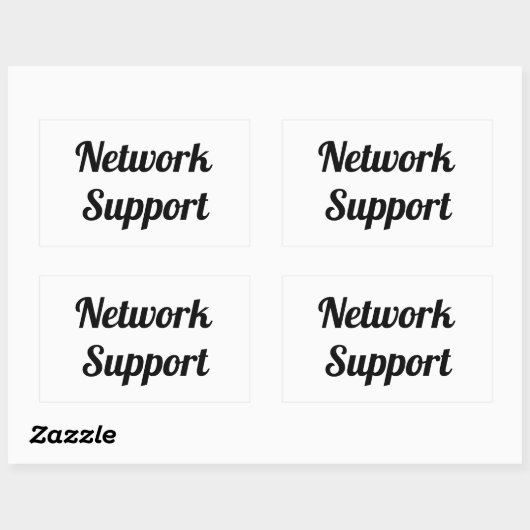 Adesivo network support 長方形シール (シート)