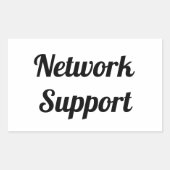 Adesivo network support 長方形シール (正面)
