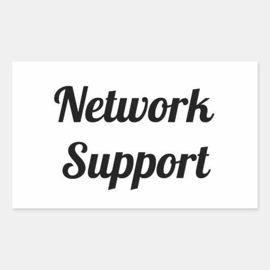 Adesivo network support 長方形シール (正面)