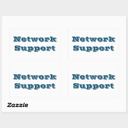 Adesivo network support 長方形シール (シート)