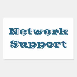 Adesivo network support 長方形シール