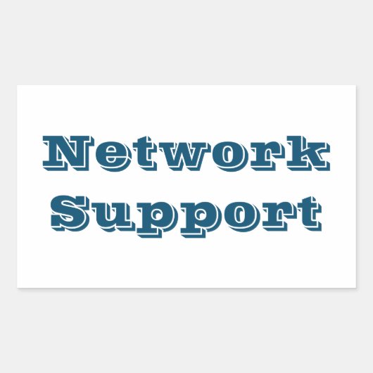 Adesivo network support 長方形シール (正面)