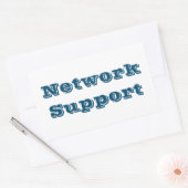 Adesivo network support 長方形シール (封筒)