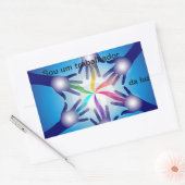 Adesivo o Sou um trabalhador da luz By Natan 長方形シール (封筒)