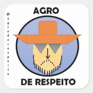 Adesivo Oficial Agro de Respeito スクエアシール