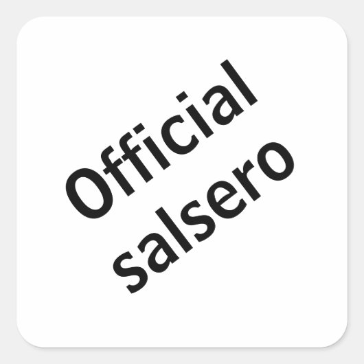Adesivo oficial salsero スクエアシール (正面)