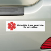 Adesivo para carro de mãe de socorristas. バンパーステッカー (車上)