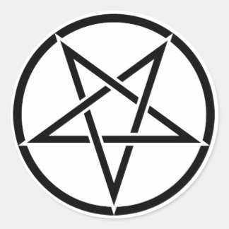 Adesivo Pentagrama Invertido Goétia ラウンドシール