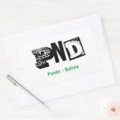 Adesivo PND Pando Bolivia 長方形シール (封筒)