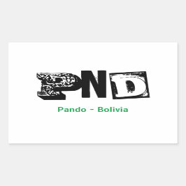 Adesivo PND Pando Bolivia 長方形シール