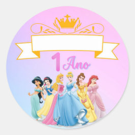 Adesivo Princesas ラウンドシール