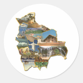 Adesivo recuerdo de Bolivia ラウンドシール