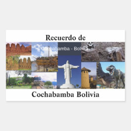 Adesivo recuerdo de Cochabamba Boilivia 長方形シール