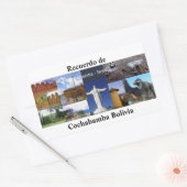 Adesivo recuerdo de Cochabamba Boilivia 長方形シール (封筒)