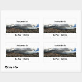 Adesivo recuerdo de La Paz 長方形シール (シート)