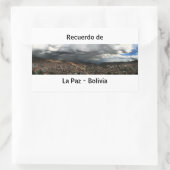Adesivo recuerdo de La Paz 長方形シール (バッグ)
