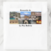 Adesivo recuerdo de La Paz Bolivia 長方形シール (バッグ)