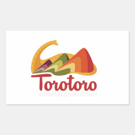 Adesivo recuerdo de Toro Toro 長方形シール