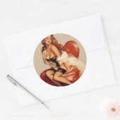 adesivo redondo pin up ラウンドシール (封筒)